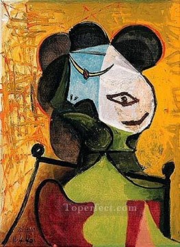 パブロ・ピカソ Painting - 女性の胸像 2 1960 パブロ・ピカソ